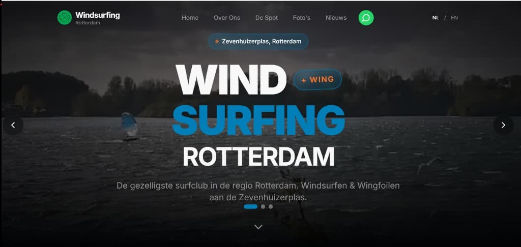 Nieuwe website van Windsurfing Rotterdam is live